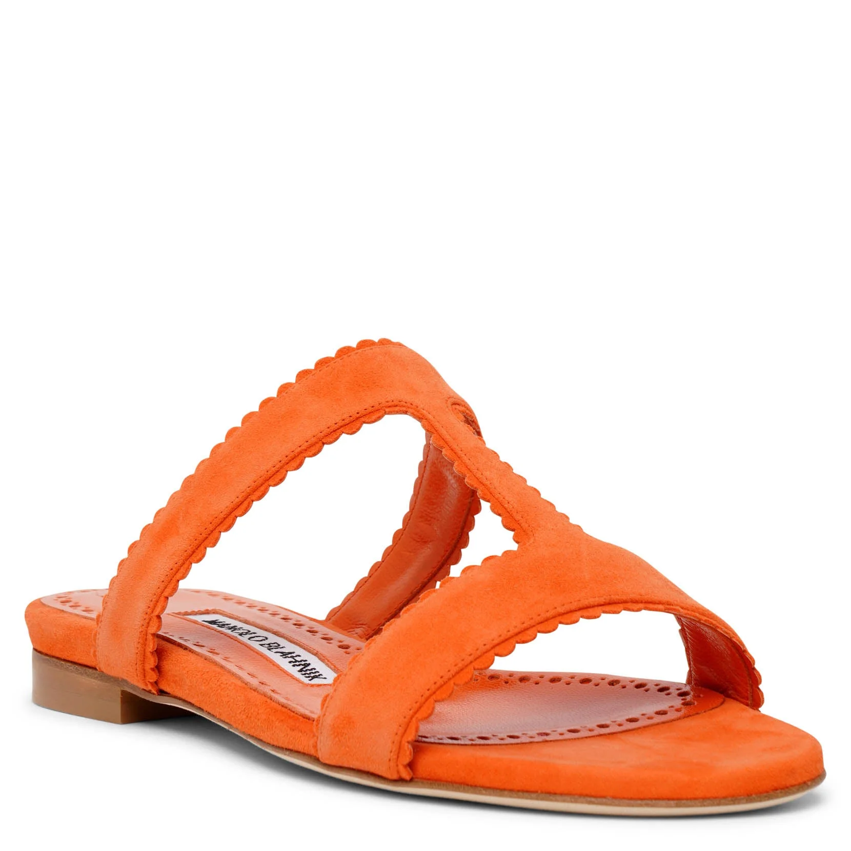 Artas Orange Suede Flats - Savannahs