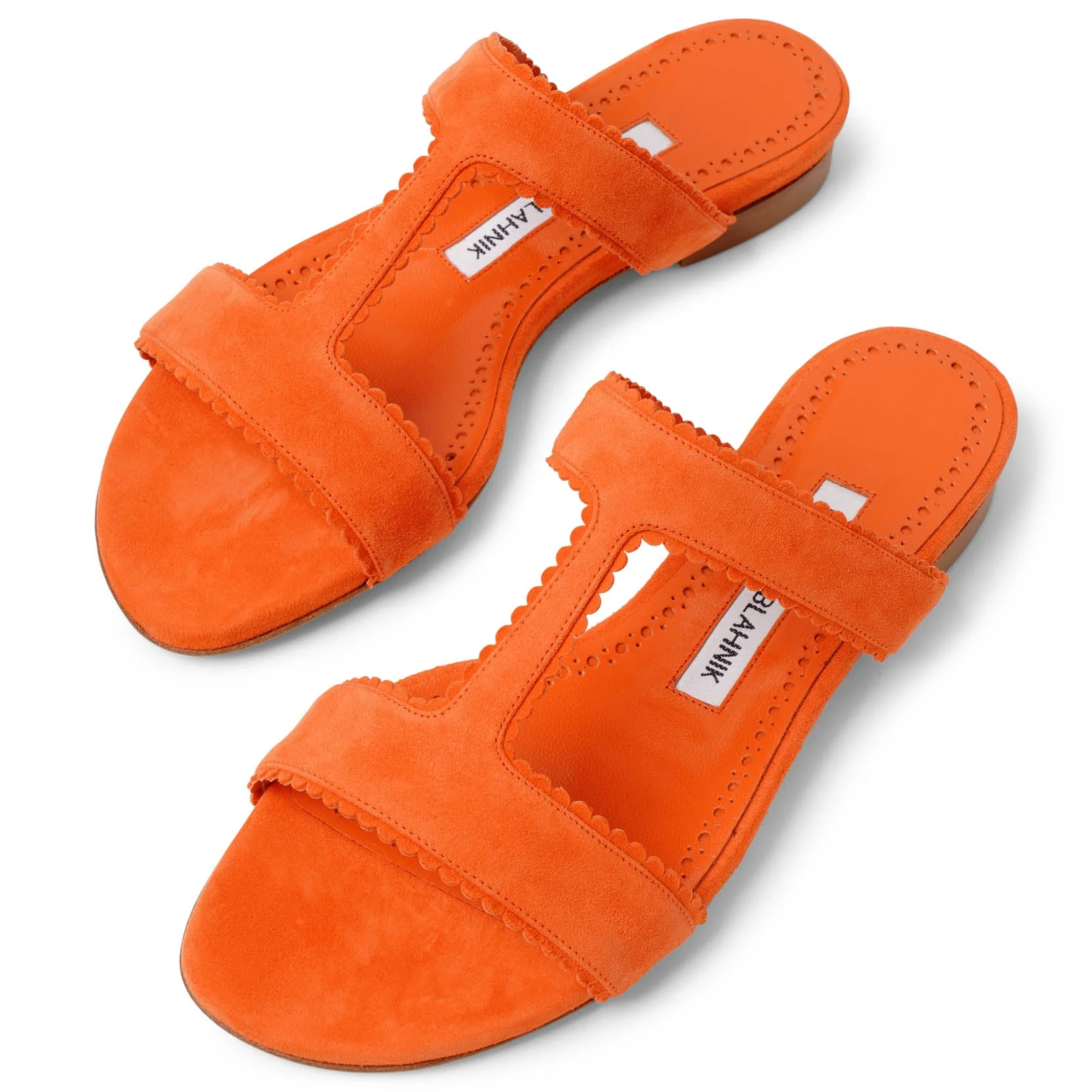 Artas Orange Suede Flats - Savannahs